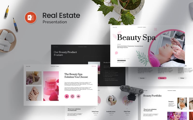 beauty spa powerpoint template original