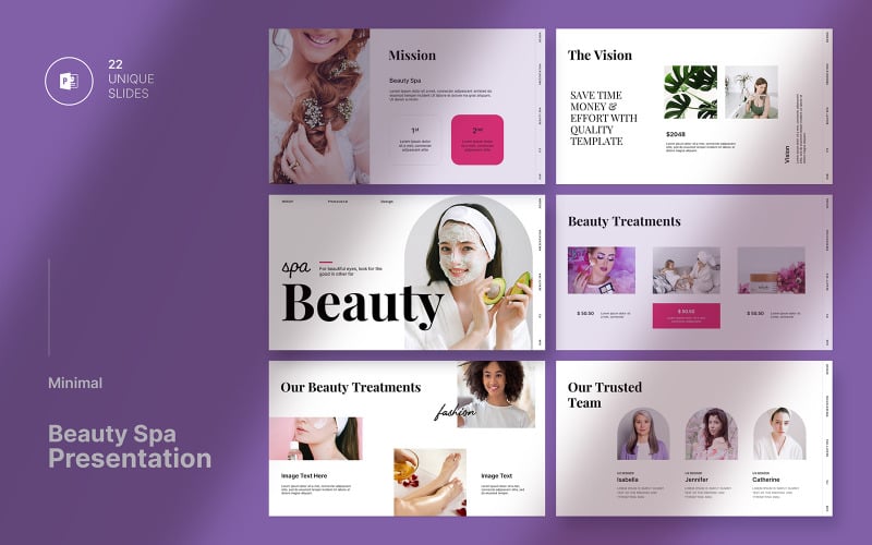beauty spa presentation template original