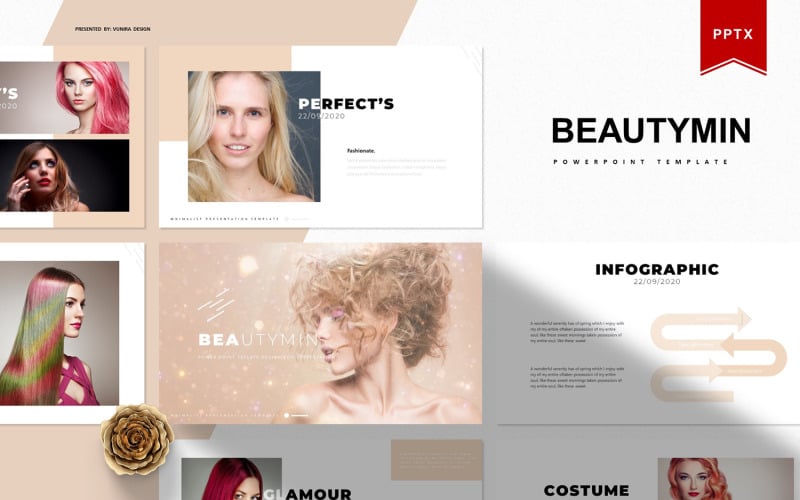 beautymin powerpoint template original
