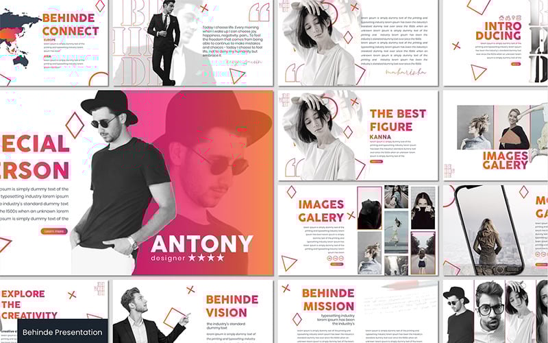 behinde powerpoint template original