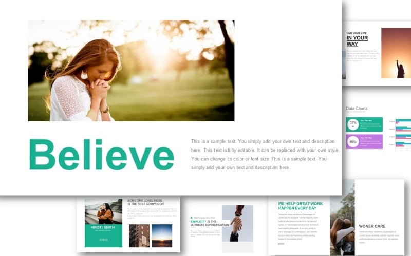 believe modern powerpoint template original