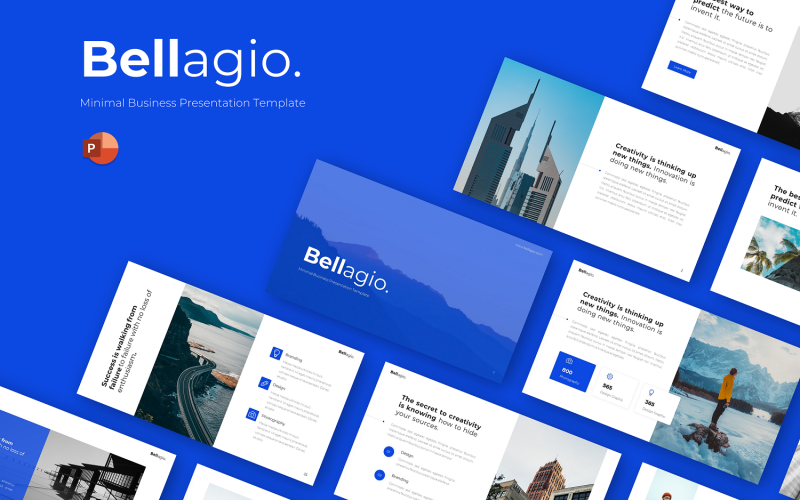 bellagio minimal business powerpoint template original