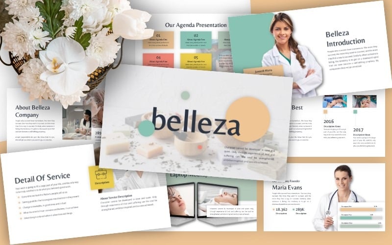 belleza business powerpoint template original