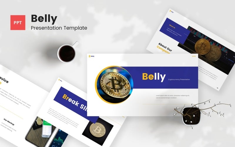 belly cryptocurrency powerpoint template original