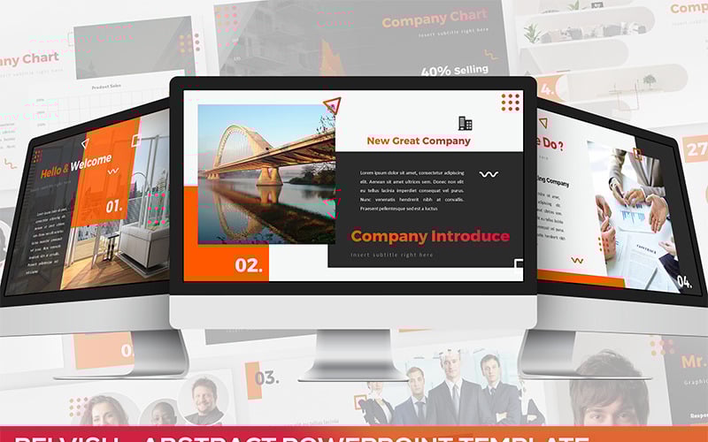 belvish abstract modern powerpoint template original