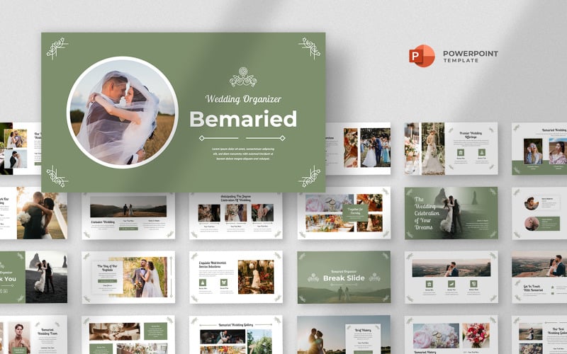 bemaried wedding powerpoint template original