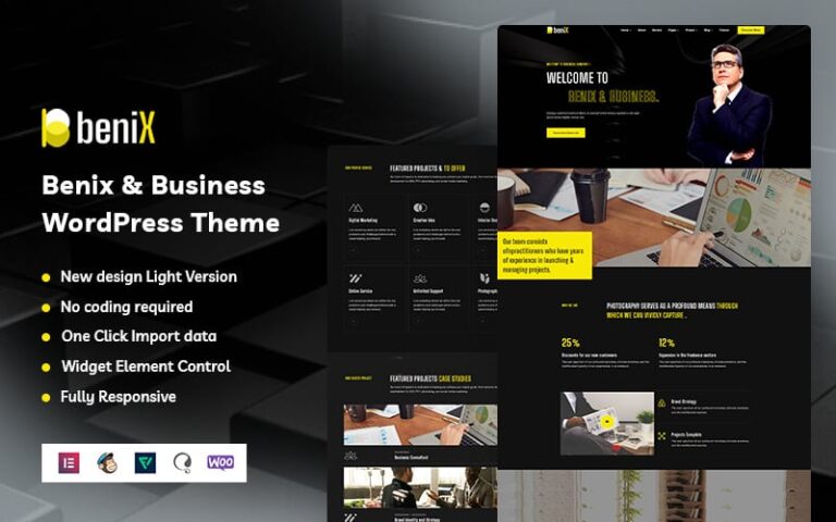 benix business elementor wordpress theme original
