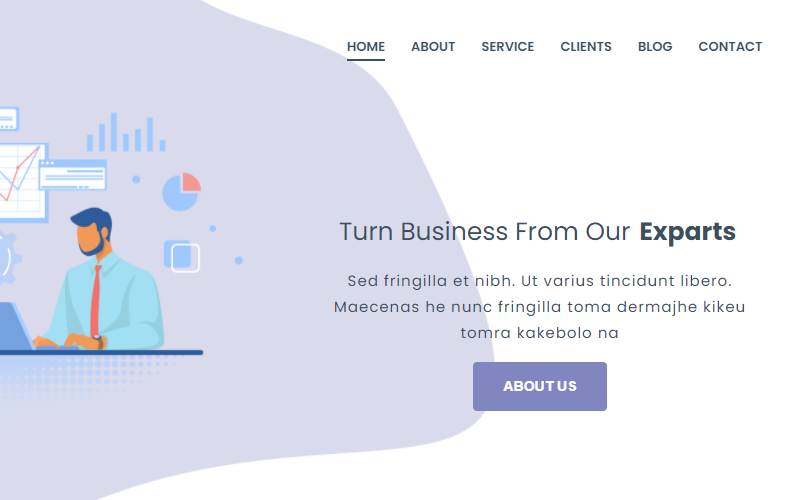 bepro html business consulting landing page template original