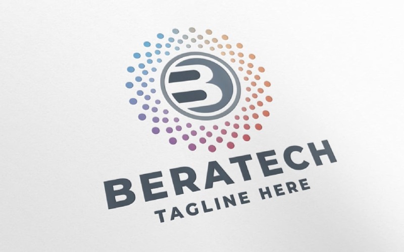 beratech letter b logo template original
