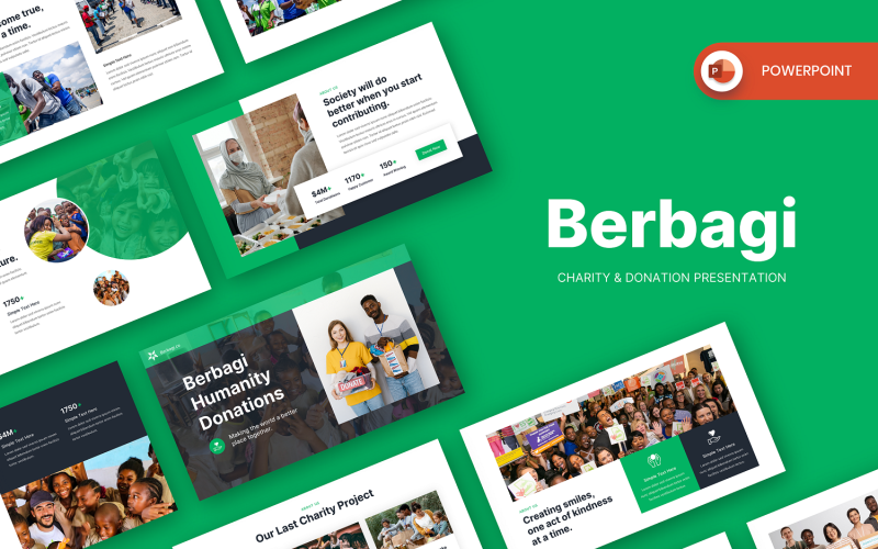 berbagi charity amp donation powerpoint template original