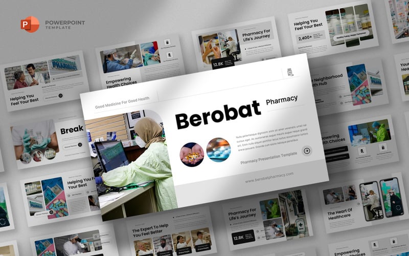 berobat medical amp pharmacy powerpoint template original