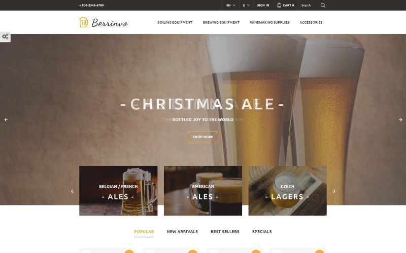 berrinvo brewery responsive prestashop theme original