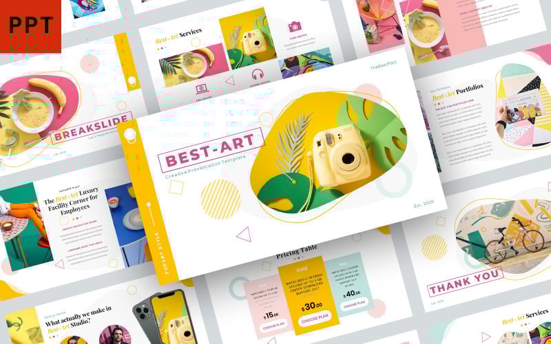 best art powerpoint template original