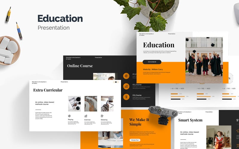 best education presentation template original