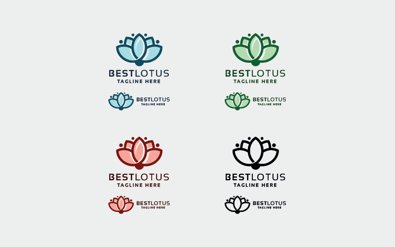 best lotus flower vector logo original