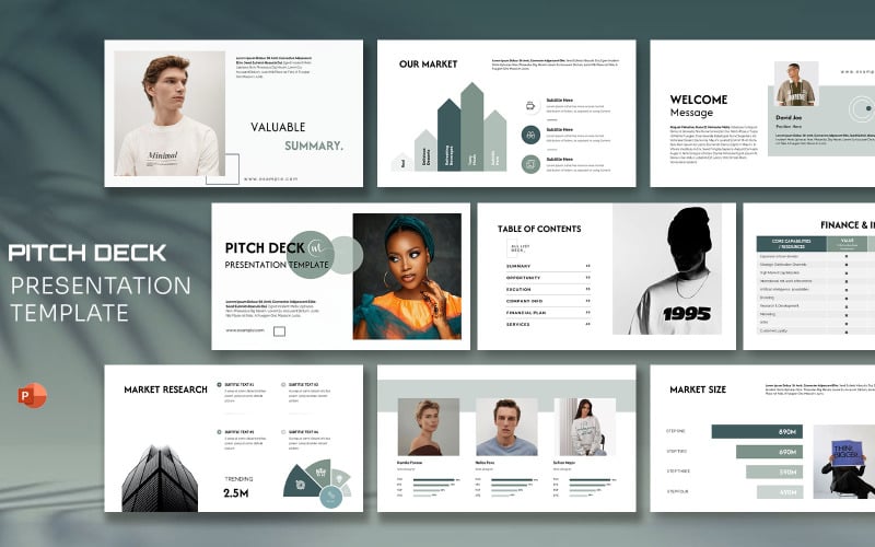 best pitch deck presentation template original