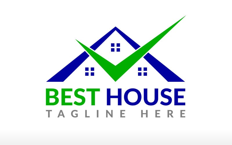 best real estate logo best house logo house investment logo insurance logo tick mark house logo original