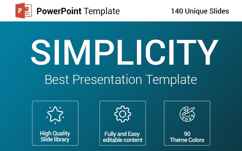 best simplicity powerpoint template original