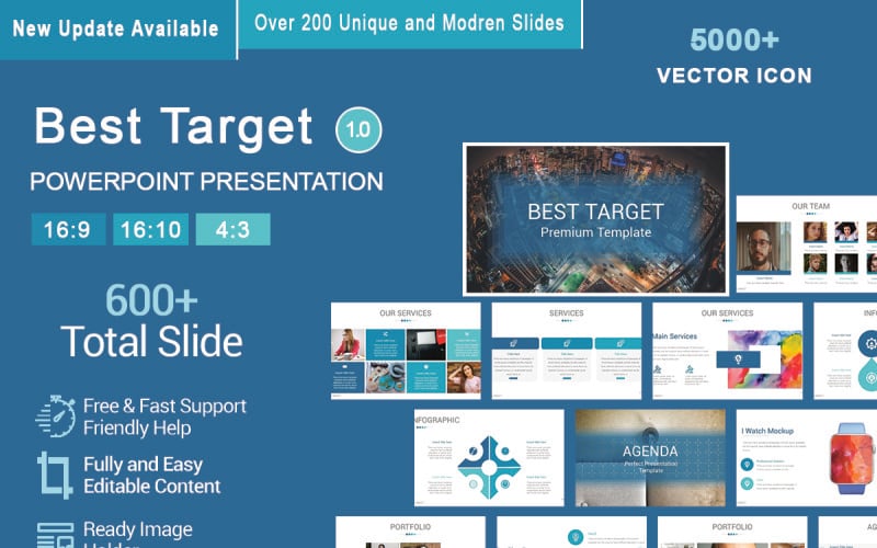 best target powerpoint template original