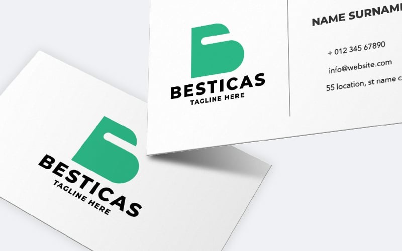 besticas letter b pro logo template original