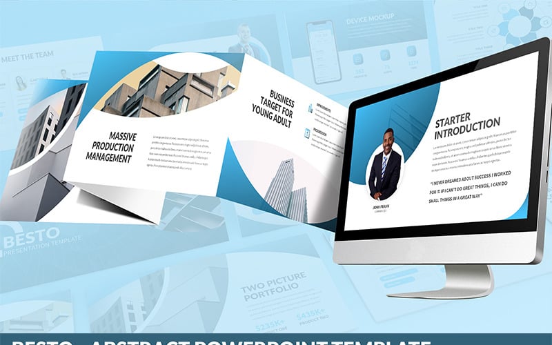 besto abstract powerpoint template original