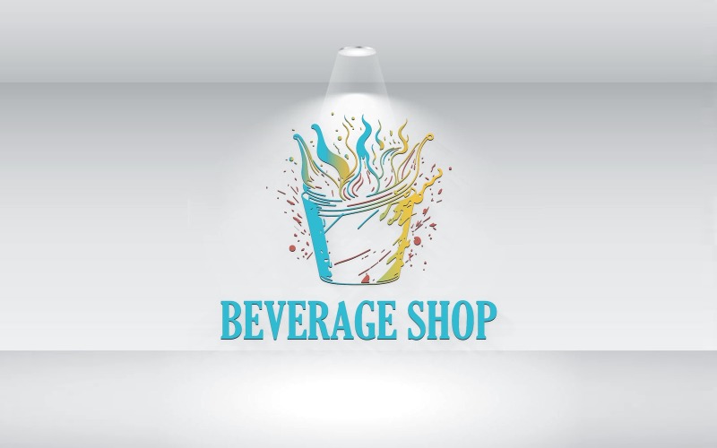 beverage shop logo vector file original