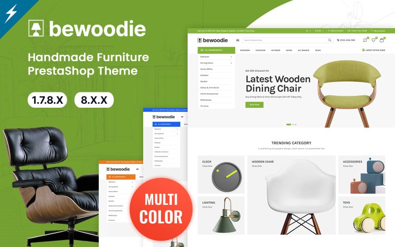 bewoodie furniture decor and handicrafts prestashop theme original