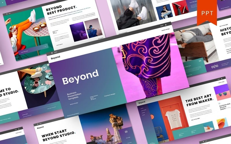beyond business powerpoint template original