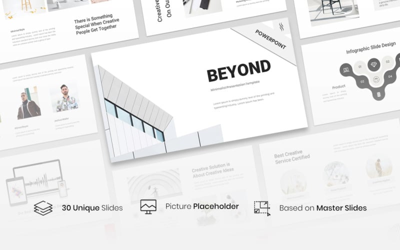 beyond minimalist powerpoint presentation template original