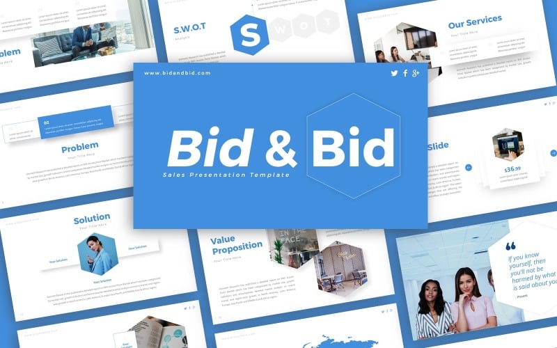 bid and bid sales presentation powerpoint template original