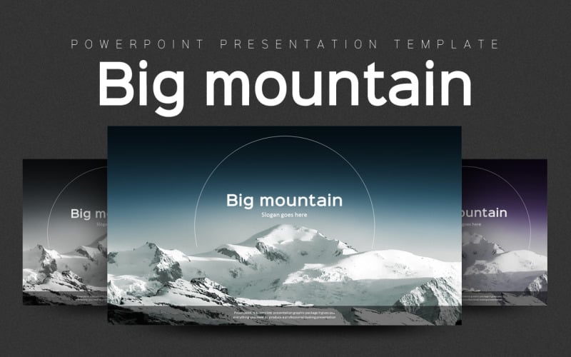 big mountain powerpoint template original