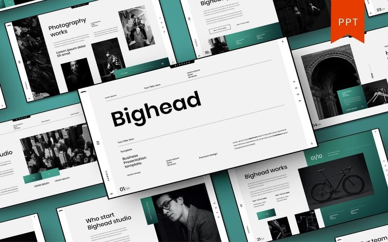 bighead business powerpoint template original