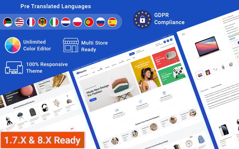 bigsoho multipurpose mega store prestashop responsive theme original