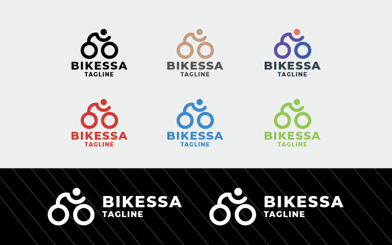 bike shopping vector logo original