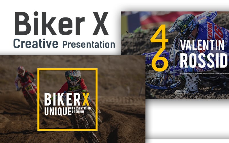 biker x powerpoint template original
