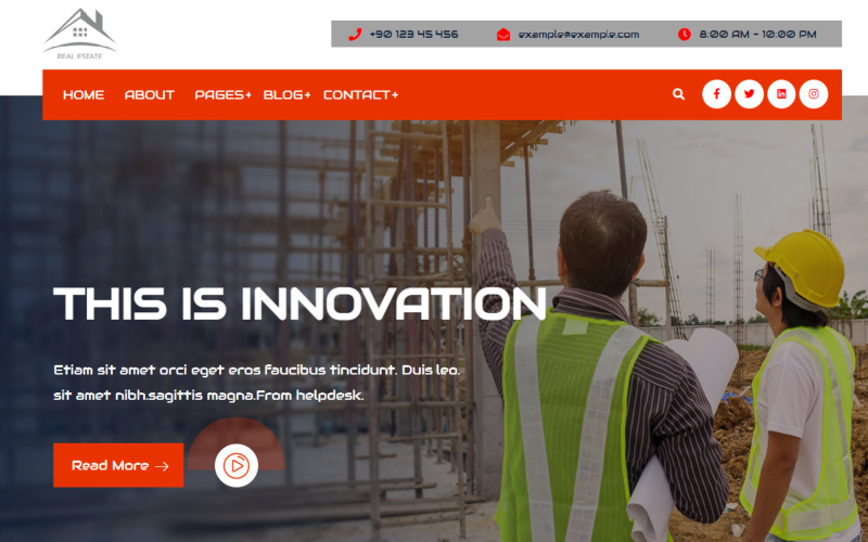 bikor construction and architecture wordpress theme original