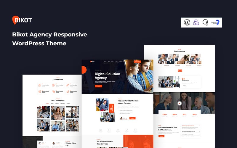 bikot agency responsive wordpress theme original
