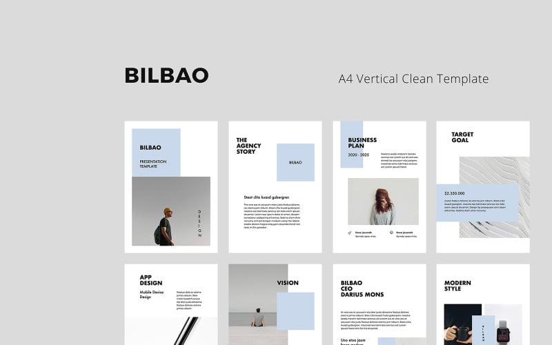 bilbao a vertical powerpoint template original