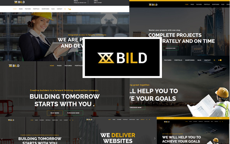bild building construction joomla template original