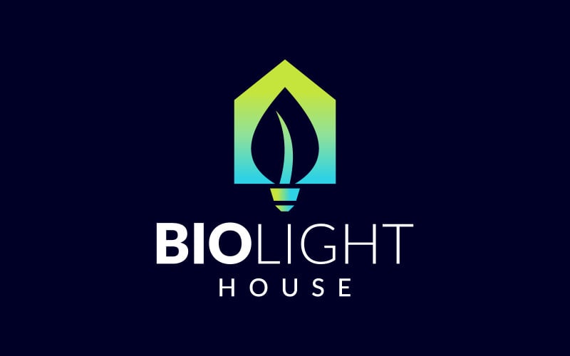 bio light house logo design original