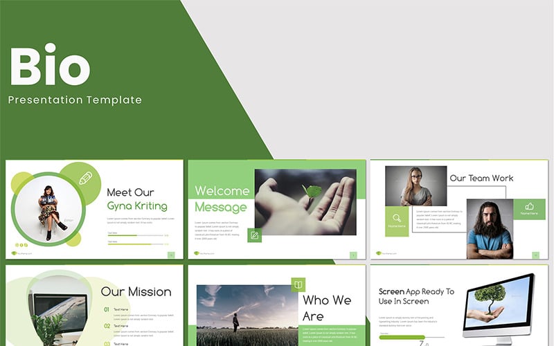 bio powerpoint template original