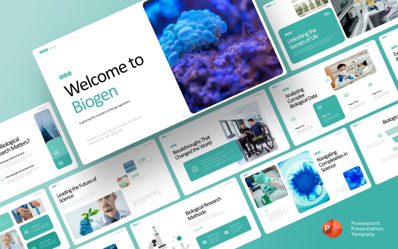 biological research powerpoint presentation template original