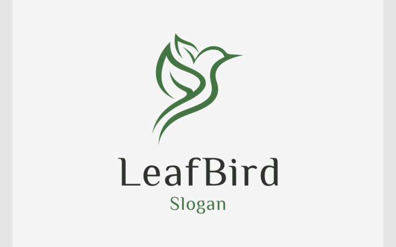 bird fly wing leaf nature logo original