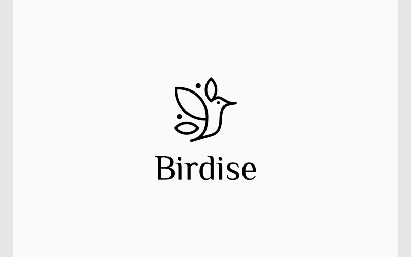 bird flying leaf wing logo original