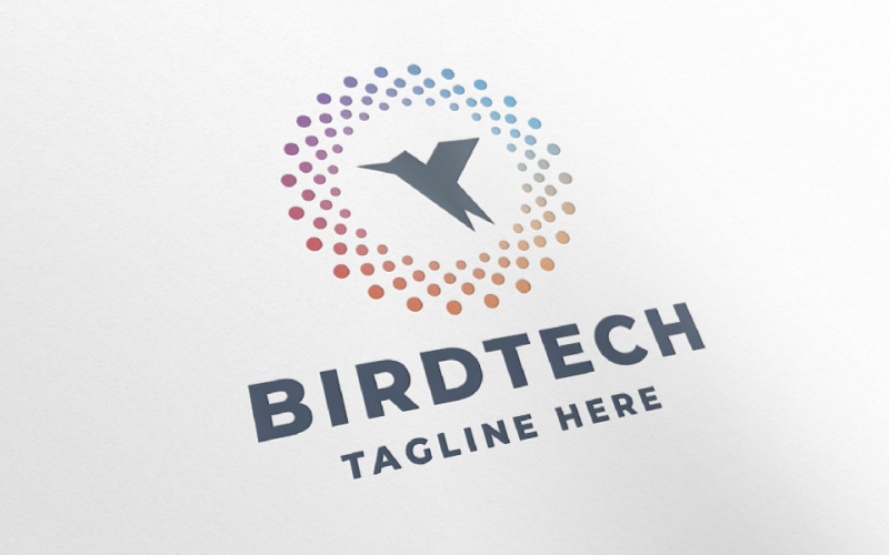 bird tech pro logo template original