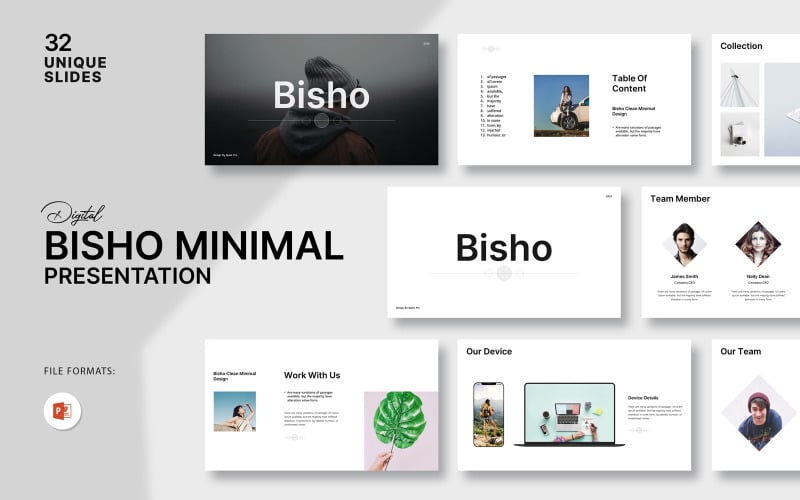 bisho minimal powerpoint presentation original