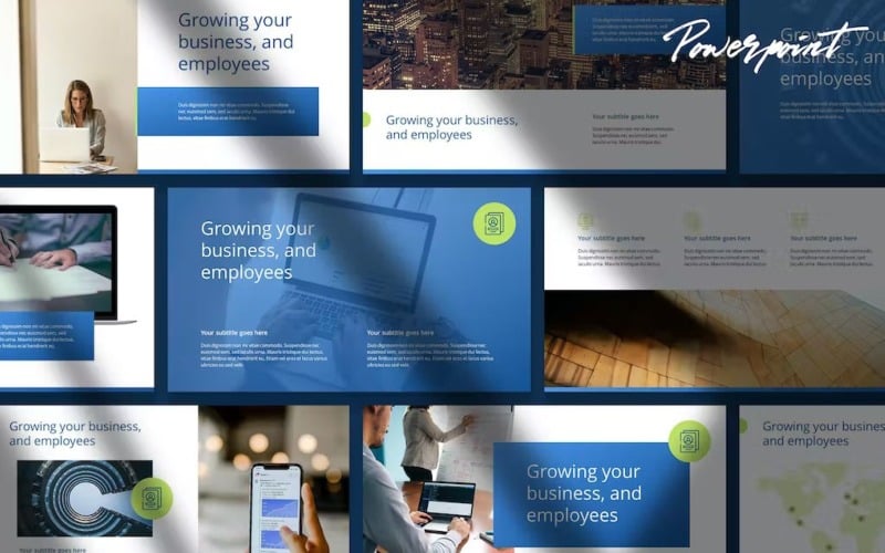 bisno corporate style powerpoint template original