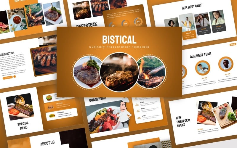 bistical culinary multipurpose powerpoint template original