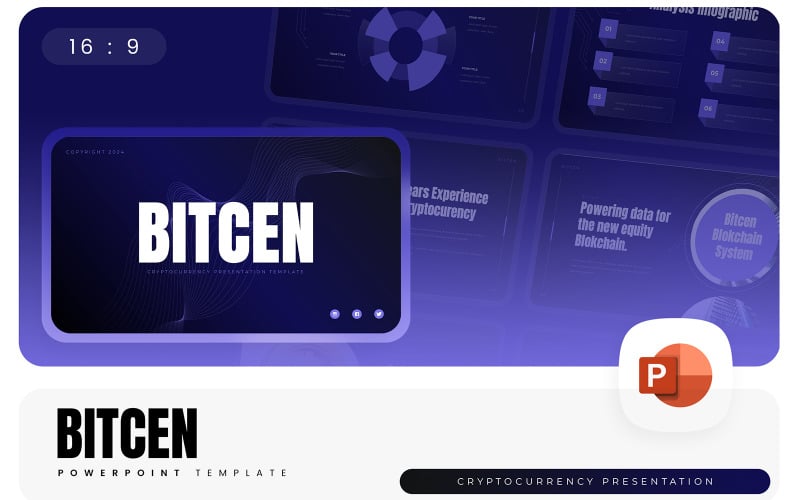 bitcen cryptocurrency powerpoint template original