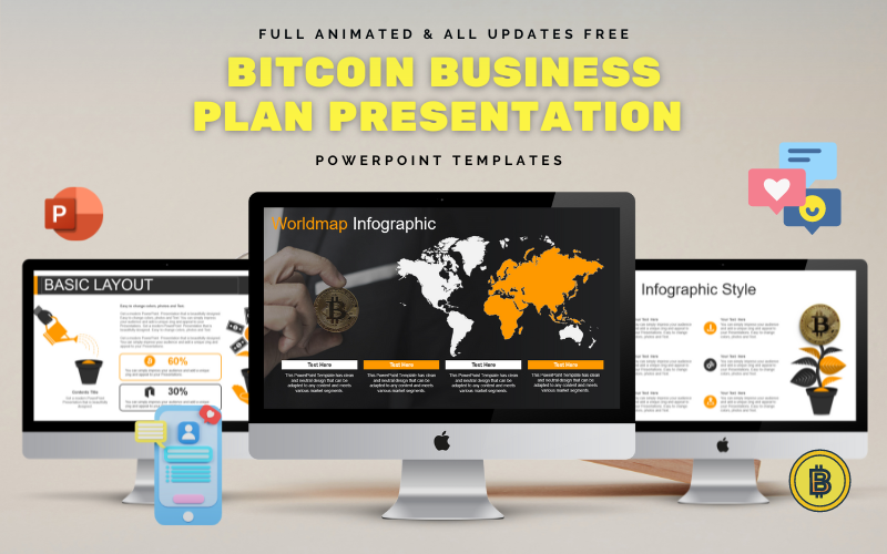 bitcoin business plan presentation powerpoint templates original